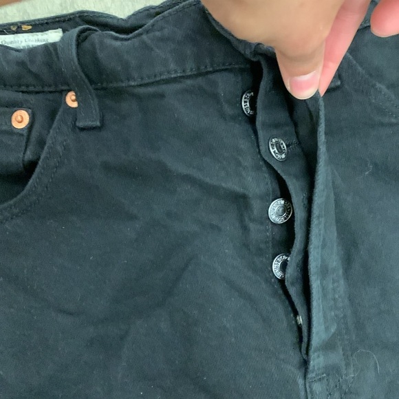 Levi’s premium ribcage straight ankle black jeans - Picture 4 of 7